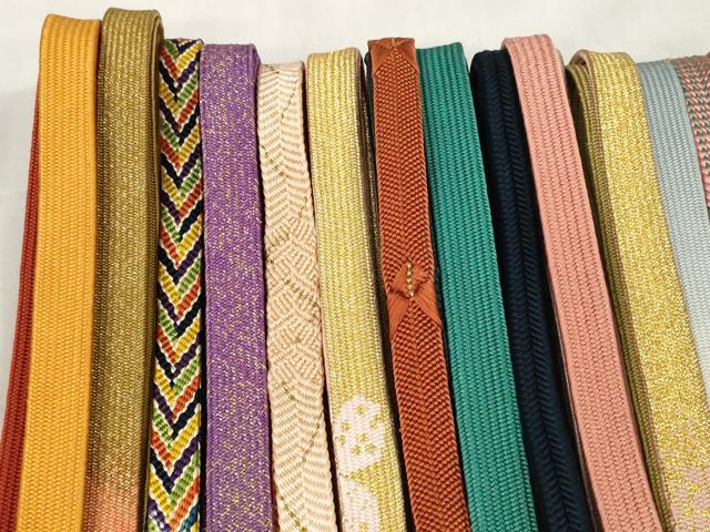 平和屋着物○和装小物 帯締め20本セット 高麗組 笹浪組 冠