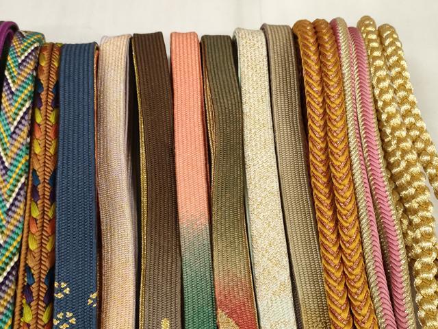 平和屋着物●和装小物　帯締め20本セット　高麗組　笹浪組　奈良組　金糸　逸品　DABA7204zzz