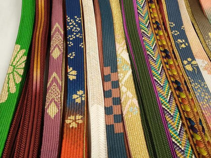 平和屋着物●和装小物　帯締め20本セット　高麗組　笹浪組　奈良組　金糸　逸品　DABA7204zzz