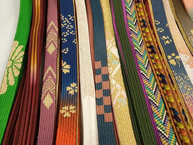 平和屋着物●和装小物　帯締め20本セット　高麗組　笹浪組　奈良組　金糸　逸品　DABA7204zzz