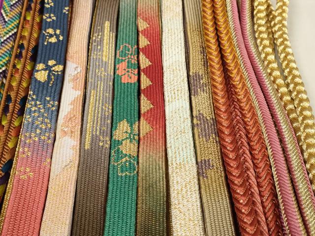 平和屋着物●和装小物　帯締め20本セット　高麗組　笹浪組　奈良組　金糸　逸品　DABA7204zzz 平和屋着物○和装小物 帯締め20本セット 高麗組 笹浪組 奈良