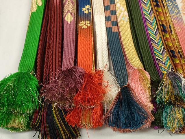 平和屋着物●和装小物　帯締め20本セット　高麗組　笹浪組　奈良組　金糸　逸品　DABA7204zzz 平和屋着物○和装小物 帯締め20本セット 高麗組 笹浪組 奈良