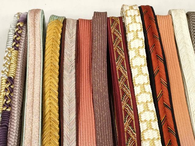 平和屋着物●和装小物　帯締め20本セット　高麗組　冠組　鎌倉組　亀甲組　金糸　逸品　DABA7207zzz 平和屋着物○和装小物 帯締め20本セット 高麗組 冠組 鎌倉組