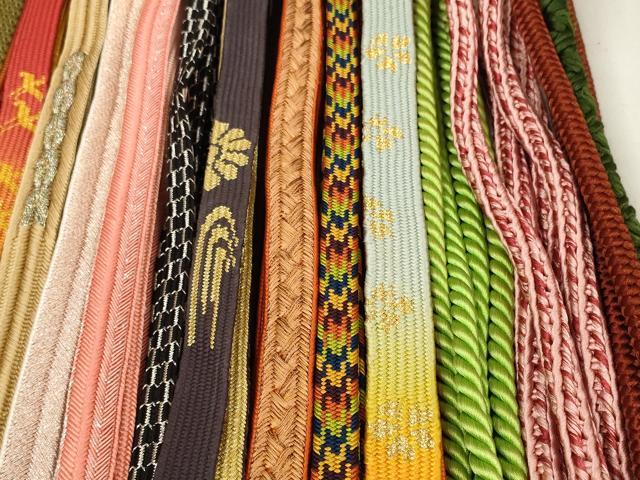 平和屋着物○和装小物 帯締め20本セット 高麗組 亀甲組 金糸 逸品