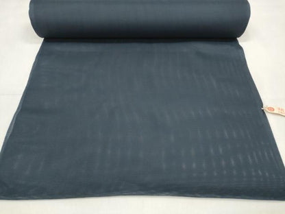 平和屋着物＊夏物 色無地 反物 着尺 絽 ネイビーブルー色 丹後ちりめん 洗える着物 未使用 DABA7224zzz