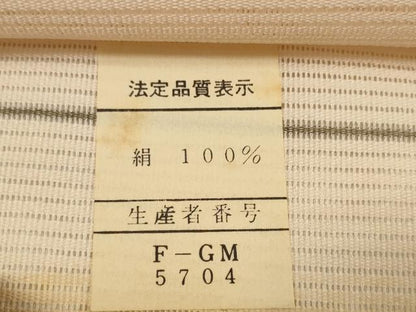 平和屋着物＊夏物 名古屋帯 帯反物 絽綴れ 総刺繍 結び紐文 逸品 未使用 DABA7236zzz
