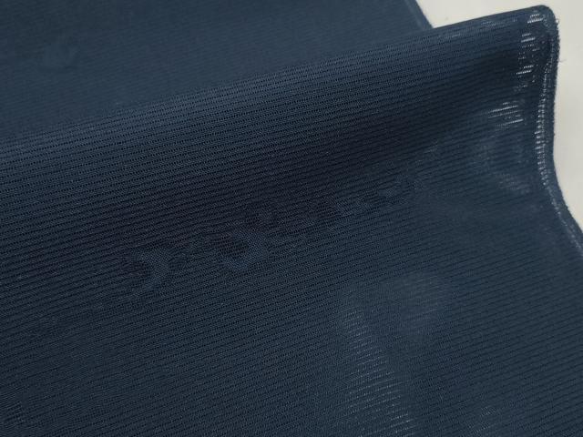 平和屋着物＊夏物 色無地 反物 着尺 絽 唐草紋紗 濃藍色 しまぜん謹製 逸品 未使用 DABA7242zzz