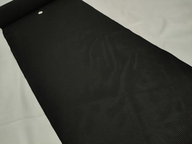 平和屋着物＊夏物　黒紋付　黒反物　着尺　絽　草木度染　純黒　逸品　未使用　DABD7030zzz 平和屋着物＊夏物 黒紋付 黒反物 着尺 絽 作家物 泥染黒