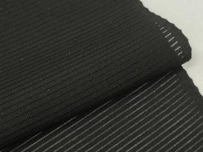 平和屋着物＊夏物 黒紋付 黒反物 着尺 絽 作家物 泥染黒 逸品 未使用 DABA7246zzz