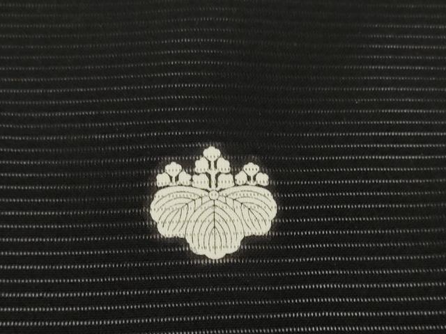 平和屋着物＊夏物　黒紋付　黒反物　着尺　絽　草木度染　純黒　逸品　未使用　DABD7030zzz 平和屋着物＊夏物 黒紋付 黒反物 着尺 絽 作家物 泥染黒