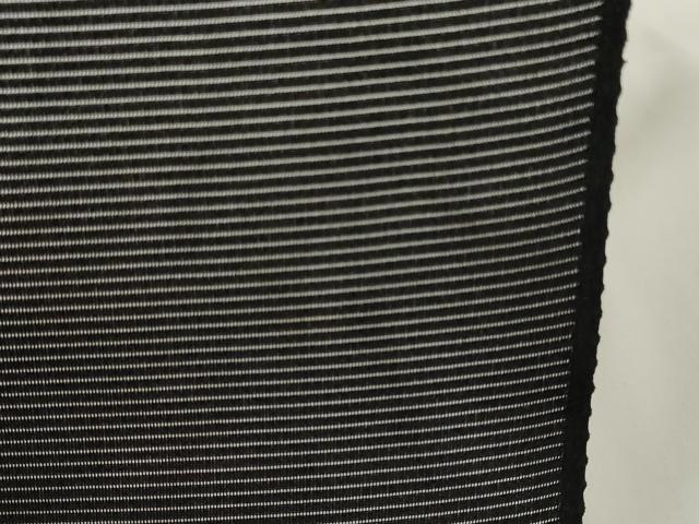 平和屋着物＊夏物 黒紋付 黒反物 着尺 絽 作家物 泥染黒