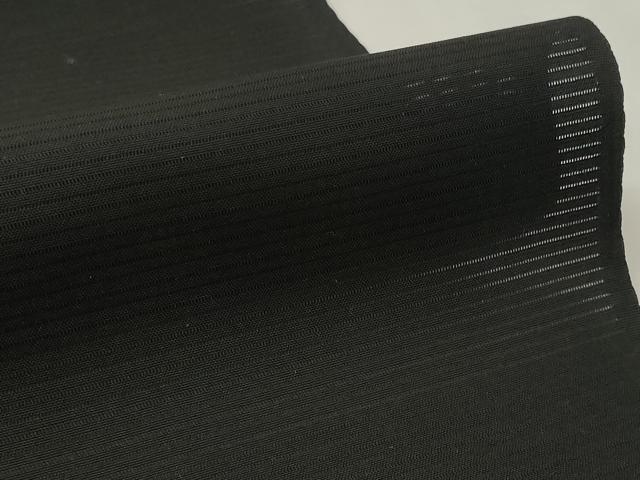 平和屋着物＊夏物 黒紋付 黒反物 黒生地 着尺 絽 五泉 泥染 甲州黒 逸品 未使用 DABA7247zzz