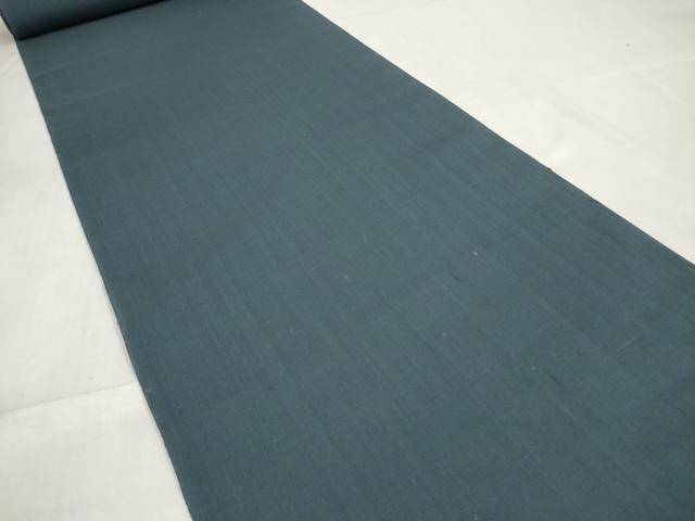 平和屋着物＊夏物　色無地　反物　着尺　紗　鉄御納戸色　逸品　未使用　DABA7249zzz