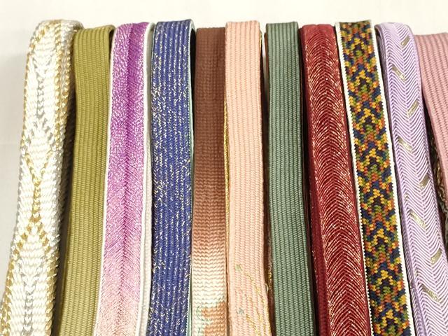 平和屋着物○和装小物 帯締め20本セット 高麗組 笹浪組 金