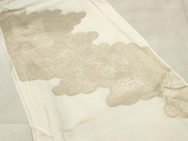 平和屋着物○和装小物 帯締め・帯揚げセット 礼装用 短冊花文 金糸 亀