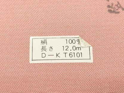 平和屋着物＊夏物 色無地 反物 着尺 駒絽 堅牢染 ときがら茶色 逸品 未使用 DABA7349zzz