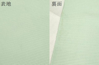 平和屋着物＊夏物 色無地 反物 着尺 絽 薄萌葱色 逸品 未使用 DABA7355zzz
