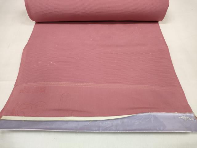平和屋着物＊夏物 色無地 反物 着尺 駒絽 長春色 逸品 未使用 DABA7357zzz