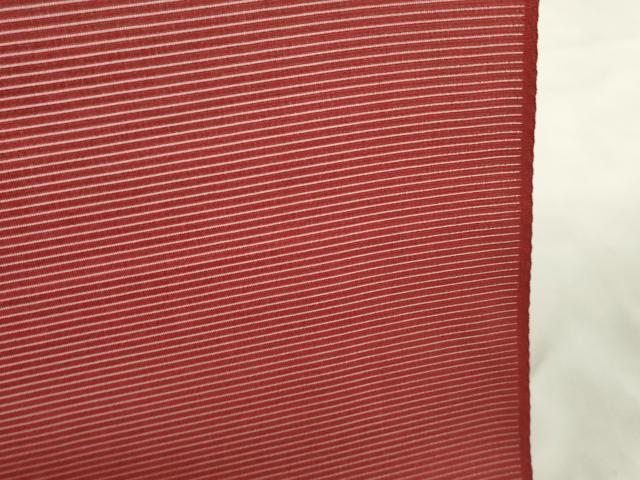 平和屋着物＊夏物 色無地 反物 着尺 駒絽 両面染 夏物語 朱色×銀朱色 逸品 未使用 DABA7359zzz