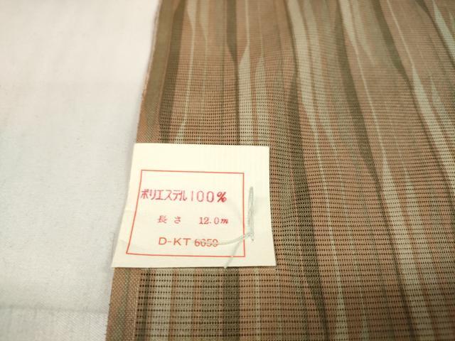 平和屋着物＊夏物 小紋 反物 着尺 絽 変わり間道 洗える着物 未使用 DABA7362zzz