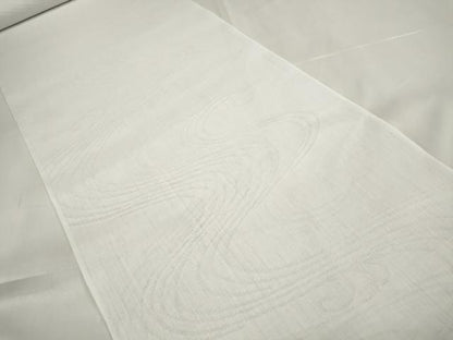 平和屋着物＊夏物　長襦袢　反物　着尺　流水紋紗　生成り色　洗える着物　未使用　DABA7365zzz