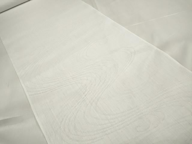 平和屋着物＊夏物　長襦袢　反物　着尺　流水紋紗　生成り色　洗える着物　未使用　DABA7365zzz