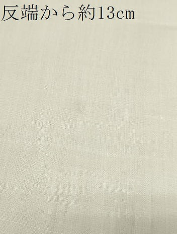 平和屋着物＊夏物 長襦袢 反物 着尺 枝花紋紗 生成り色 大丸扱い 逸品 未使用 DABA7366zzz