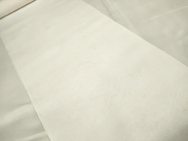 平和屋着物＊夏物 長襦袢 反物 着尺 枝花紋紗 生成り色 大丸扱い 逸品 未使用 DABA7366zzz