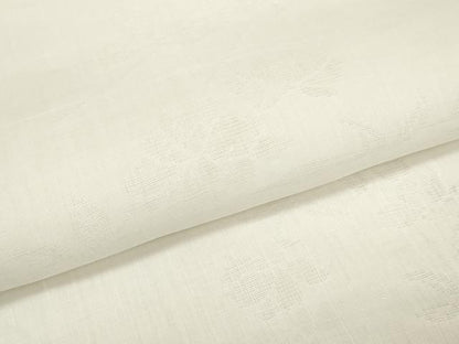平和屋着物＊夏物 長襦袢 反物 着尺 枝花紋紗 生成り色 大丸扱い 逸品 未使用 DABA7366zzz