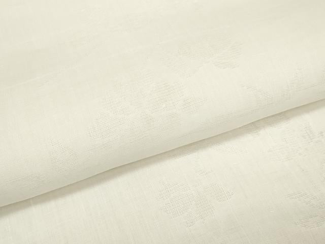 平和屋着物＊夏物 長襦袢 反物 着尺 枝花紋紗 生成り色 大丸扱い 逸品 未使用 DABA7366zzz