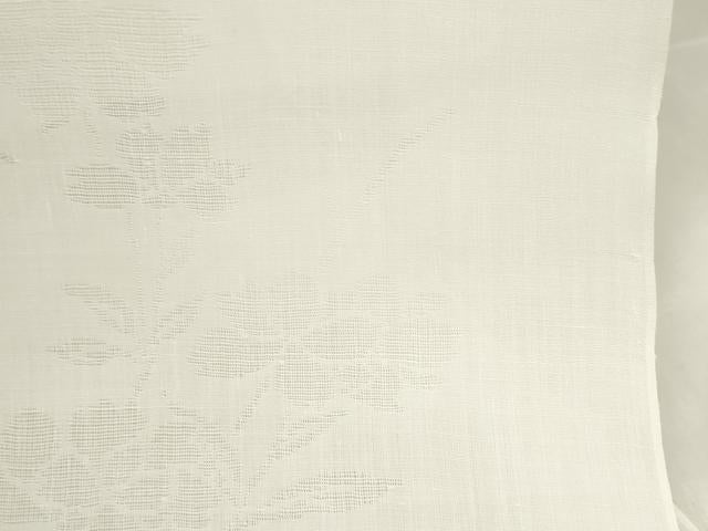 平和屋着物＊夏物 長襦袢 反物 着尺 枝花紋紗 生成り色 大丸扱い 逸品 未使用 DABA7366zzz