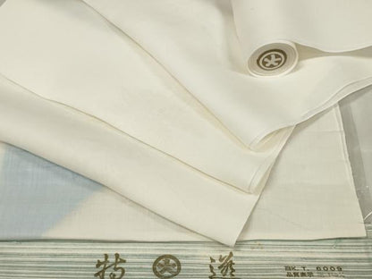 平和屋着物＊夏物 長襦袢 反物 着尺 枝花紋紗 生成り色 大丸扱い 逸品 未使用 DABA7366zzz