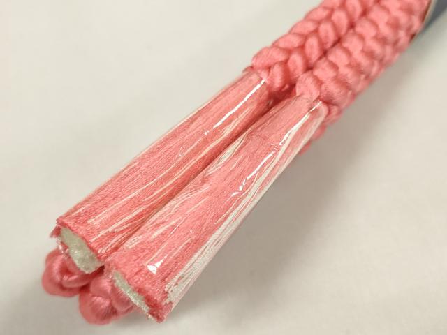 平和屋着物●和装小物　帯締め・帯揚げセット　振袖用　総絞り　手組紐　逸品　未使用　DABA7376zzz