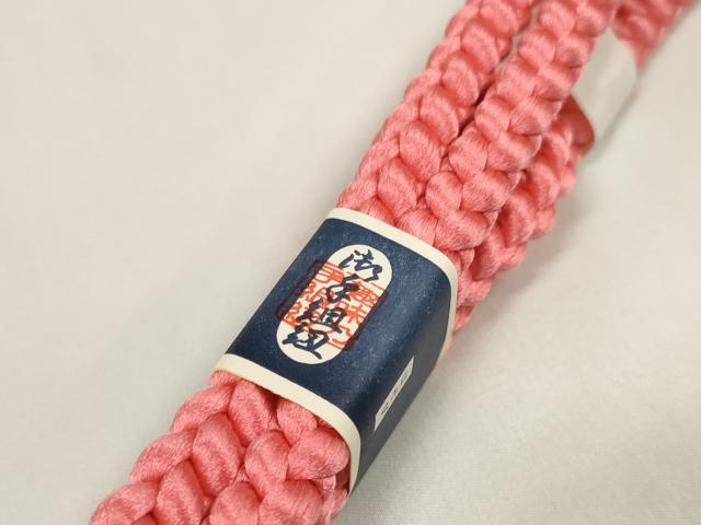平和屋着物●和装小物　帯締め・帯揚げセット　振袖用　総絞り　手組紐　逸品　未使用　DABA7376zzz