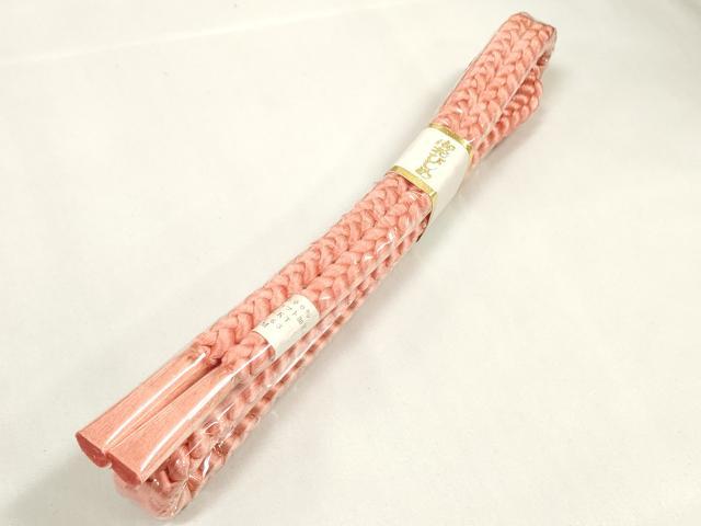 平和屋着物●和装小物　帯締め・帯揚げセット　振袖用　花唐草文　手組紐　逸品　未使用　DABA7377zzz