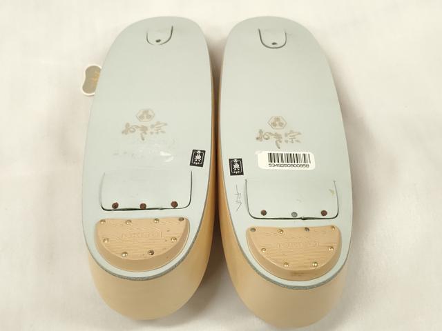 平和屋着物▽和装小物 和装草履 スリーシーズン 春夏秋 パナマ草履 おき宗 逸品 未使用 DABA7390zzz