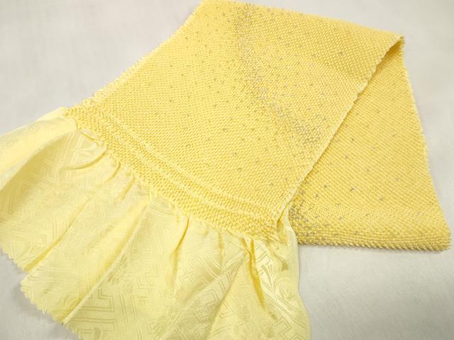 平和屋着物●和装小物　帯締め・帯揚げセット　振袖用　総絞り　ラメ　金銀糸　逸品　DABA7404zzz