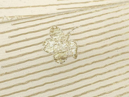 平和屋着物●世界的ファッションデザイナー　山本寛斎　kansaiブランド　付下げ　反物　着尺　舞花文　金糸　逸品　未使用　DABA7435zzz