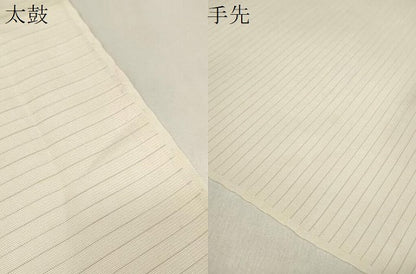 平和屋着物＊夏物　名古屋帯　帯反物　絽塩瀬　刺繍　朝顔　アサガオ　金彩　逸品　未使用　DABA7461zzz