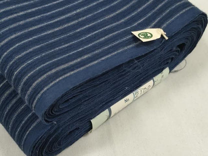 平和屋着物＊夏物 竺仙 浴衣 反物 着尺 縞 高島屋扱い 証紙付き 綿 逸品 未使用 DABA7463zzz