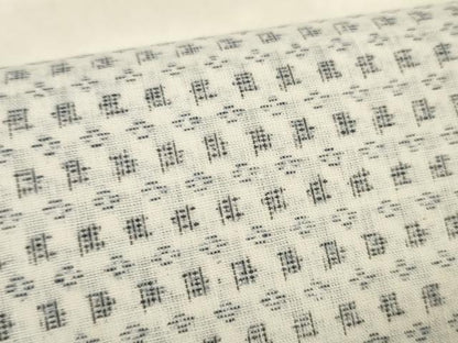 平和屋着物＊夏物　八重山上布　浴衣　反物　着尺　絣文様　証紙付き　綿　逸品　未使用　DABA7467zzz
