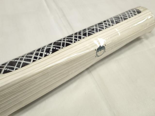 平和屋着物＊夏物 竺仙 浴衣 反物 着尺 変わり菱 紺地 証紙付き 綿 逸品 未使用 DABA7469zzz