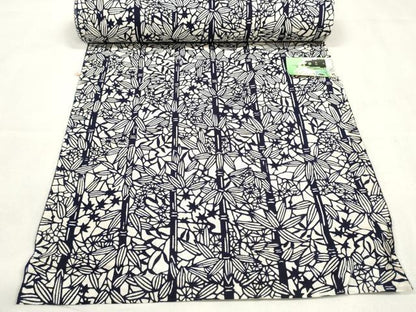 平和屋着物＊夏物　浴衣　反物　着尺　笹竹間道　三越扱い　綿　逸品　未使用　DABA7477zzz