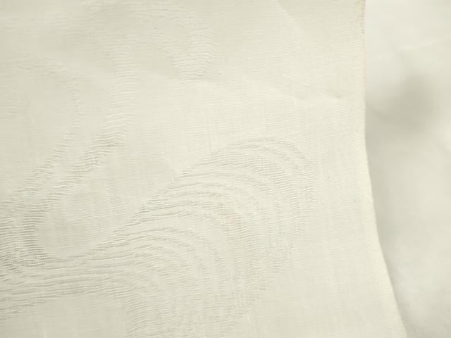 平和屋着物＊夏物　長襦袢　反物　着尺　本麻織紋紗　立波紋紗　小千谷織物謹製　証紙付き　本麻　逸品　未使用　DABA7495zzz
