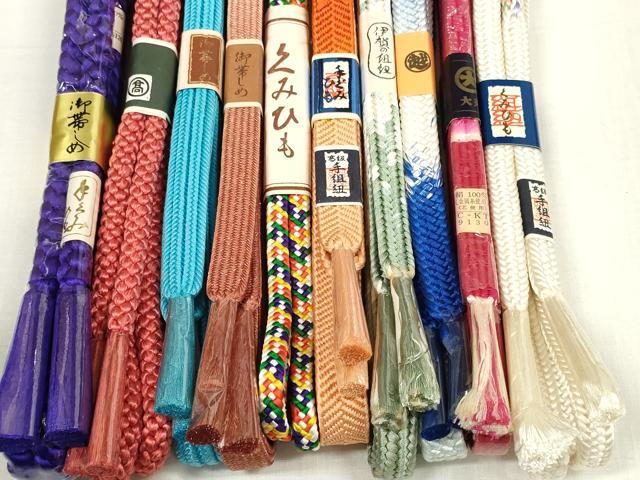 平和屋着物●和装小物 帯締め10本セット 伊賀の組紐 手組紐 組紐 笹浪組 金糸 三越・高島屋・大丸扱い 逸品 未使用 DABA7513zzz