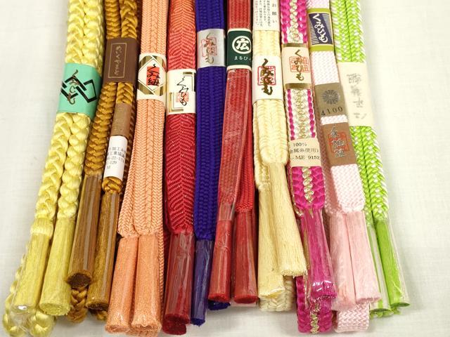 平和屋着物●和装小物 帯締め10本セット 手組紐 組紐 金糸 めいくやまと 逸品 未使用 DABA7514zzz