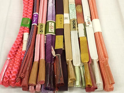 平和屋着物●和装小物 帯締め10本セット 組紐 高麗組 奈良組 さが美扱い 逸品 未使用 DABA7515zzz