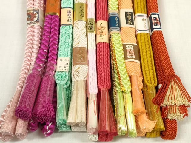 平和屋着物●和装小物　帯締め10本セット　礼装用　手組紐　金糸　逸品　未使用　DABA7516zzz