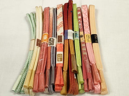 平和屋着物●和装小物　帯締め10本セット　手組紐　笹浪組　奈良組　三越扱い　逸品　未使用　DABA7518zzz