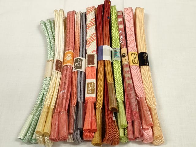 平和屋着物●和装小物　帯締め10本セット　手組紐　笹浪組　奈良組　三越扱い　逸品　未使用　DABA7518zzz